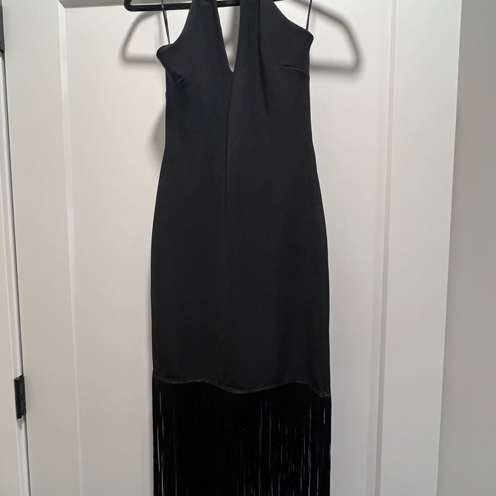Lipsy Black Halter Backless Cocktail Dress